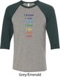 Yoga Chakra Words Mens Raglan Shirt
