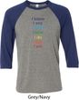 Yoga Chakra Words Mens Raglan Shirt