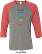 Yoga Chakra Words Mens Raglan Shirt