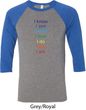Yoga Chakra Words Mens Raglan Shirt