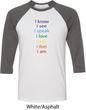 Yoga Chakra Words Mens Raglan Shirt