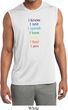 Yoga Chakra Words Mens Sleeveless Moisture Wicking Shirt