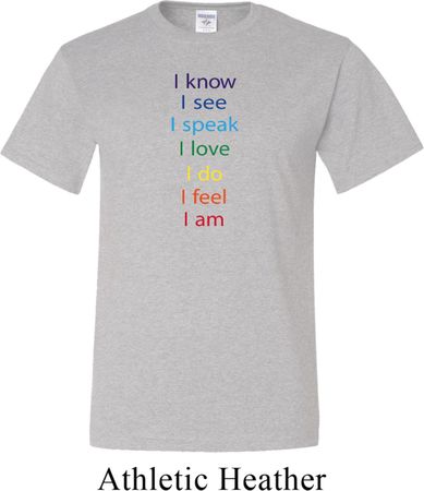 Yoga Chakra Words Mens Tall Shirt