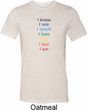 Yoga Chakra Words Mens Tri Blend Crewneck Shirt