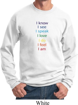 Yoga Chakra Words Sweatshirt