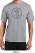 Yoga Circle Ganesha Black Print Moisture Wicking T-shirt