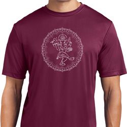 Yoga Circle Ganesha White Print Moisture Wicking T-shirt Yoga Circle Ganesha White Print Moisture Wicking T-shirt
