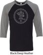 Yoga Circle Ganesha White Print Raglan Shirt