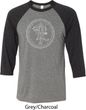Yoga Circle Ganesha White Print Raglan Shirt