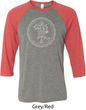 Yoga Circle Ganesha White Print Raglan Shirt
