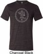 Yoga Circle Ganesha White Print Tri Blend Tee
