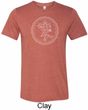 Yoga Circle Ganesha White Print Tri Blend Tee