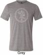 Yoga Circle Ganesha White Print Tri Blend Tee