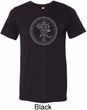 Yoga Circle Ganesha White Print Tri Blend Tee