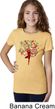 Yoga Foliage Tree Pose Girls Shirt