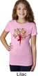 Yoga Foliage Tree Pose Girls Shirt