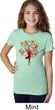 Yoga Foliage Tree Pose Girls Shirt
