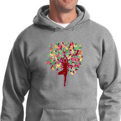 Yoga Foliage Tree Pose Hoodie Yoga Foliage Tree Pose Hoodie
