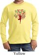 Yoga Foliage Tree Pose Kids Long Sleeve Shirt