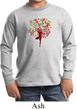 Yoga Foliage Tree Pose Kids Long Sleeve Shirt