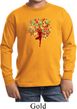 Yoga Foliage Tree Pose Kids Long Sleeve Shirt