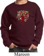 Yoga Foliage Tree Pose Kids Sweatshirt