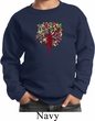 Yoga Foliage Tree Pose Kids Sweatshirt