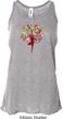 Yoga Foliage Tree Pose Ladies Flowy Racerback Tanktop