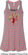 Yoga Foliage Tree Pose Ladies Flowy Racerback Tanktop