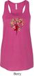 Yoga Foliage Tree Pose Ladies Flowy Racerback Tanktop