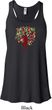 Yoga Foliage Tree Pose Ladies Flowy Racerback Tanktop