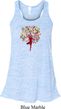 Yoga Foliage Tree Pose Ladies Flowy Racerback Tanktop