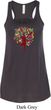 Yoga Foliage Tree Pose Ladies Flowy Racerback Tanktop