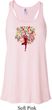 Yoga Foliage Tree Pose Ladies Flowy Racerback Tanktop
