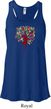 Yoga Foliage Tree Pose Ladies Flowy Racerback Tanktop