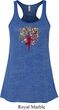 Yoga Foliage Tree Pose Ladies Flowy Racerback Tanktop