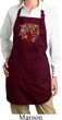 Yoga Foliage Tree Pose Ladies Full Length Apron with Pockets