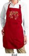 Yoga Foliage Tree Pose Ladies Full Length Apron with Pockets