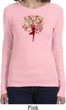 Yoga Foliage Tree Pose Ladies Long Sleeve Shirt