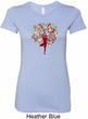 Yoga Foliage Tree Pose Ladies Longer Length Shirt