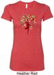 Yoga Foliage Tree Pose Ladies Longer Length Shirt