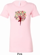 Yoga Foliage Tree Pose Ladies Longer Length Shirt