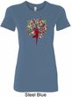 Yoga Foliage Tree Pose Ladies Longer Length Shirt
