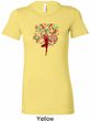 Yoga Foliage Tree Pose Ladies Longer Length Shirt