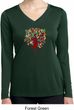Yoga Foliage Tree Pose Ladies Moisture Wicking Long Sleeve Shirt