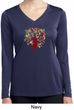 Yoga Foliage Tree Pose Ladies Moisture Wicking Long Sleeve Shirt