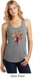 Yoga Foliage Tree Pose Ladies Racerback Tank Top