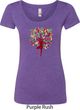 Yoga Foliage Tree Pose Ladies Scoop Neck Shirt