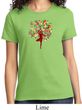 Yoga Foliage Tree Pose Ladies Shirt