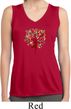 Yoga Foliage Tree Pose Ladies Sleeveless Moisture Wicking Shirt